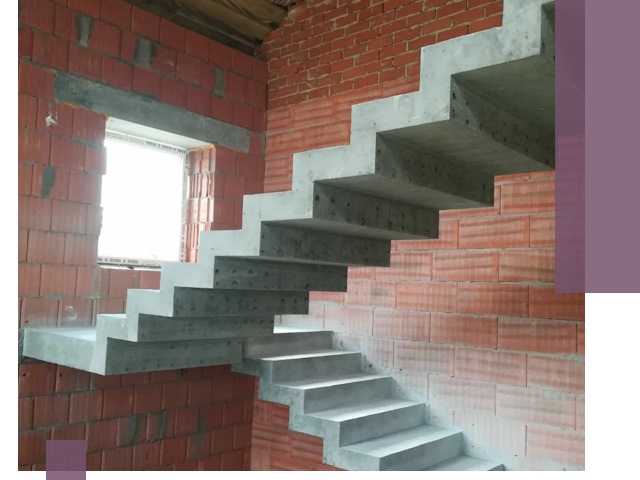 Бетонные лестницы под ключ в Качканаре: монтаж, демонтаж, ремонт