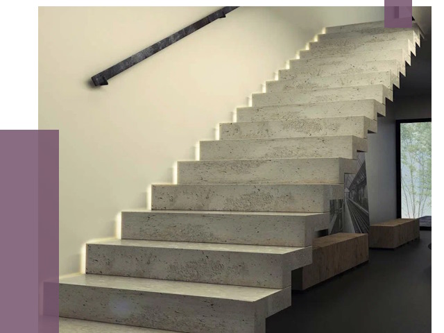 Облицовка бетонных лестниц в Качканаре от 4614 руб/м2 