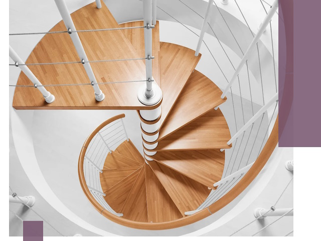 Изготовление винтовых лестниц под ключ в Качканаре