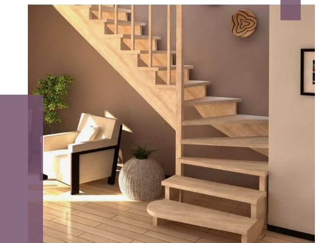 Изготовление Г-образных лестниц в Качканаре от 18968 руб. 