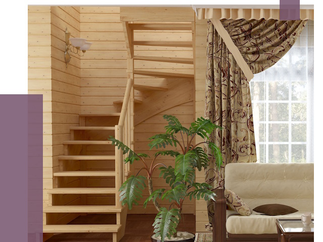 Лестницы для дачи в Качканаре от 76129 руб.  | ПРОЛЁТ-Кчк