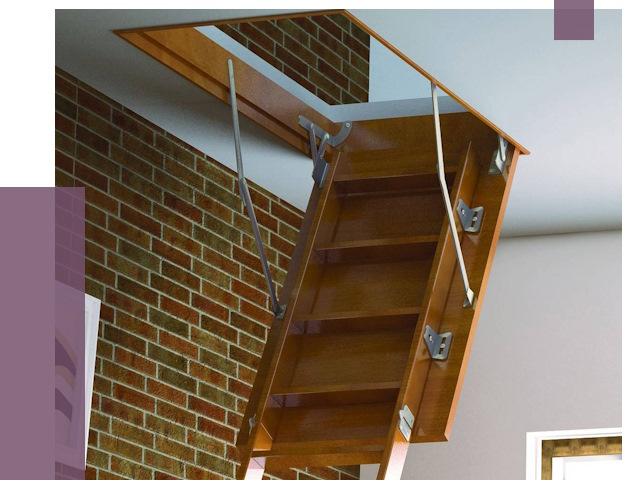 Установка чердачной лестницы в Качканаре от 7844 руб. | ПРОЛЁТ-Кчк