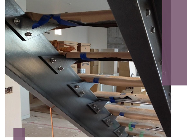 Усиление лестничных конструкций и усиление опор в Качканаре