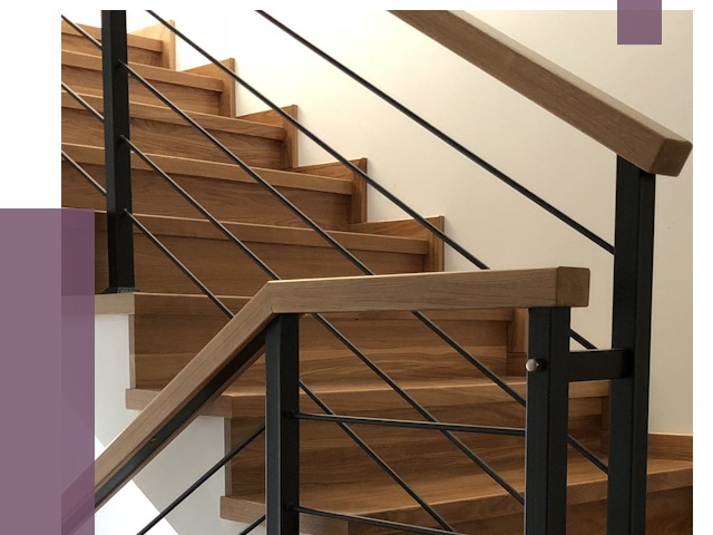 Обшивка металлической лестницы деревом в Качканаре от 4358 руб. 