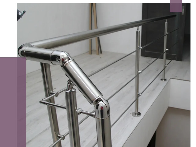 Перила из нержавеющей стали в Качканаре от 9023 руб. под ключ | ПРОЛЁТ-Кчк