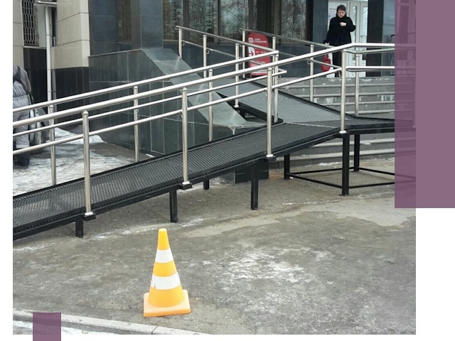 Стационарные пандусы под ключ в Качканаре — изготовление и монтаж