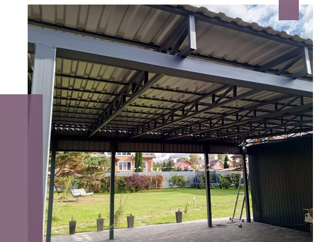 Монтаж навесов в Качканаре от 7382 руб. — установка навеса | ПРОЛЁТ-Кчк