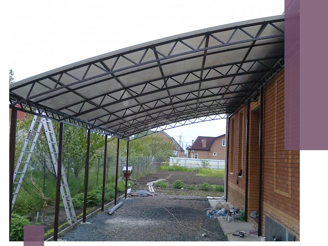 Профессиональный монтаж навесов под ключ в Качканаре