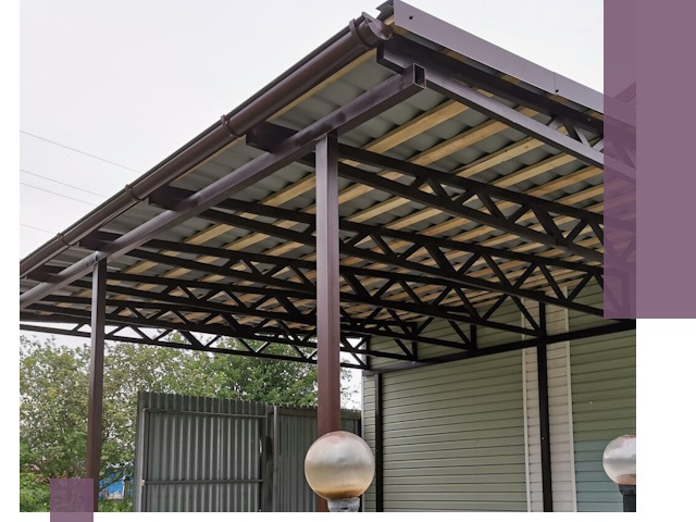 Навесы под ключ в Качканаре: изготовление, монтаж и гарантия