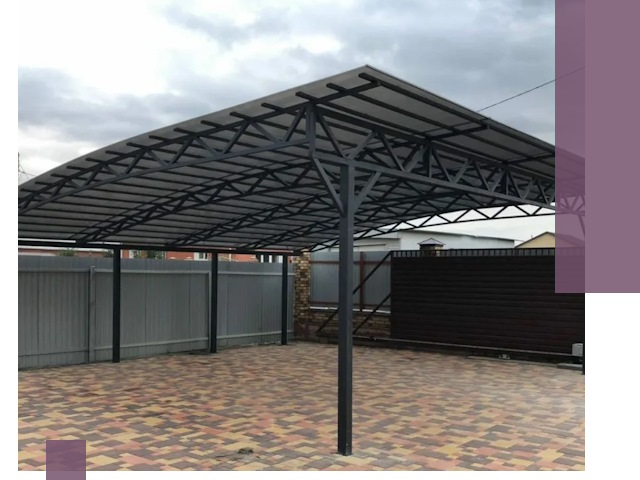 Недорогие навесы под ключ в Качканаре — изготовление и монтаж