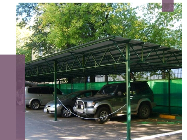 Навесы для парковки в Качканаре от 80486 руб. заказать | ПРОЛЁТ-Кчк