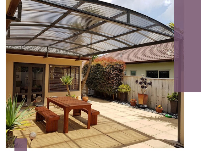 Навесы во двор под ключ в Качканаре — изготовление и монтаж