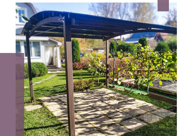 Навесы для дачи в Качканаре от 12765 руб. под ключ — ПРОЛЁТ-Кчк