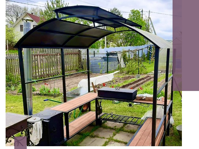 Навесы для барбекю в Качканаре: изготовление, монтаж и демонтаж