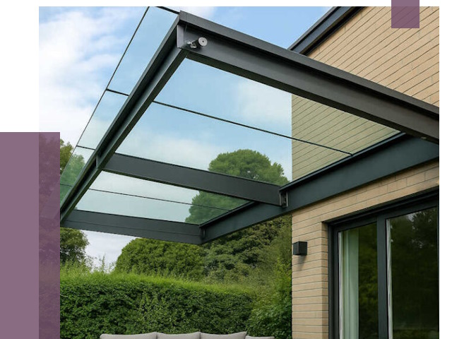 Стеклянные навесы и козырьки в Качканаре от 12304 руб.