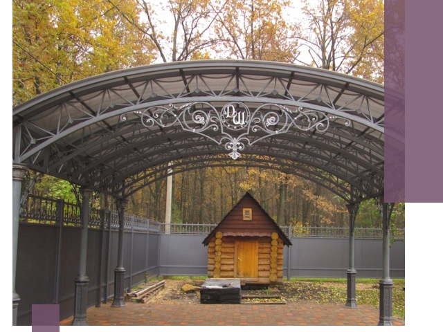 Кованые навесы премиум-класса под заказ в Качканаре