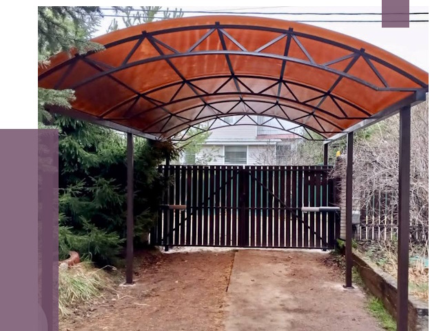 Арочные навесы в Качканаре от 12765 руб. — изготовление и монтаж | ПРОЛЁТ-Кчк