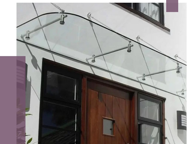 Стеклянные козырьки в Качканаре от 18968 руб. | ПРОЛЁТ-Кчк