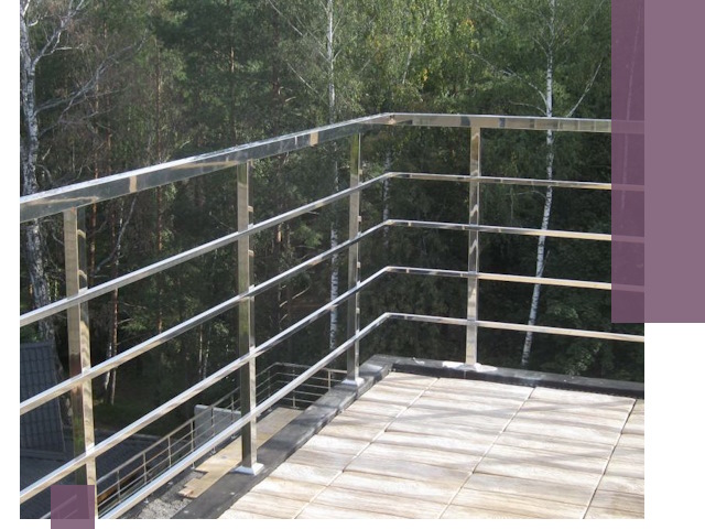 Парапеты из нержавеющей стали в Качканаре — изготовление и монтаж