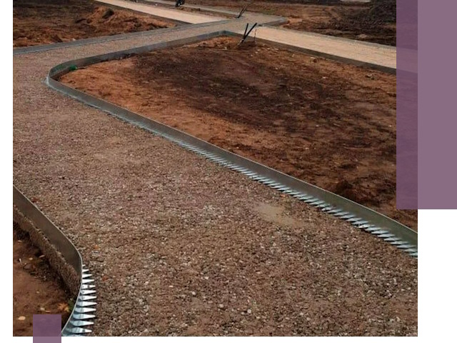 Металлические бордюры под ключ в Качканаре — изготовление и монтаж